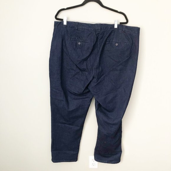 Eloquii Regular Fit Denim Kady Pant Dark Wash - Picture 4 of 9